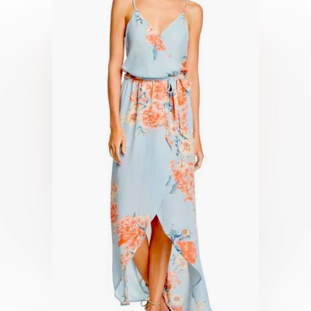Olivaceous wrap dress